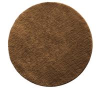 Floordirekt Sky - Tapis de bain rond - Dense et moelleux - Sensation de bien-être pour votre maison - Antidérapant - Lavable - Certifié sans substances nocives (marron, 120 cm (rond)