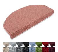 Floordirekt STEP London Lot de 15 11 couleurs tissage de qualité, fixation forte, stable avec rail coudé, terra, 24 x 65 cm