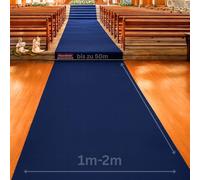 Floordirekt | Tapis d'allée | Tapis de Mariage | Feutre aiguilleté Qualité supérieure | Tapis d'événement VIP | Ignifuge | Plusieurs Couleurs et Tailles | Bleu 621, 100 x 200 cm