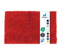 Floordirekt - Tapis de Bain Sky Soft à Poils Longs - Doux et Moelleux Aspect Shaggy - Antidérapant Lavable - Certifié Öko-Tex 100 - Rouge Baie, 80 x 150 cm