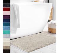 Floordirekt Tapis de bain Sky Soft | Carré et rond | Tapis de salle de bain | Extra moelleux | Antidérapant et à séchage rapide | Plusieurs couleurs et tailles (rond | Ø 95 cm, crème)
