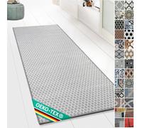 Floordirekt Tapis de couloir Tralee - 80 x 250 cm - Pour cuisine, couloir et salon - Tapis à boucles fines - Antidérapant et antistatique - Tapis de couloir