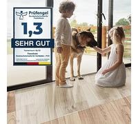 Floordirekt Tapis de protection de sol transparent - Neo Plus - 1,5 mm - 130 cm x 114 cm - Antidérapant - PVC - Pour sols durs