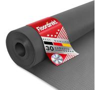 Floordirekt Tapis en caoutchouc à rainures fines 3mm Tapis de protection antidérapant Revêtement de sol à nervures fines (Noir, 100 x 500 cm)