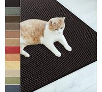 Floordirekt | Tapis Griffoir | Tapis à Chat en Sisal Naturel | 60 x 80 cm | Grattoir Anti-dérapant | Ideal pour Protèger Vos Meubles, Les Canapés et Le Sol | Noir