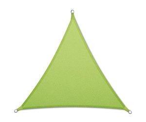 Floordirekt Voile d'ombrage imperméable 3 x 3 x 3 m, vert clair, triangulaire, pour jardin, terrasse et balcon, résistant aux UV et aux intempéries