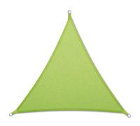 Floordirekt Voile d'ombrage imperméable 5 x 5 x 5 m, vert clair, triangulaire, pour jardin, terrasse et balcon, résistant aux UV et aux intempéries