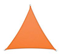 Floordirekt Voile d'ombrage imperméable 5 x 5 x 7 m, orange, triangulaire, pour jardin, terrasse et balcon, résistant aux UV et aux intempéries