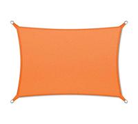 Floordirekt Voile d'ombrage imperméable 5 x 7 m, orange, rectangulaire, pour jardin, terrasse et balcon, résistant aux UV et aux intempéries