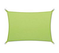 FLOORDIREKT - Voile d'ombrage rectangulaire imperméable 5 x 7 m, vert clair, pour jardin, terrasse et balcon, résistante aux UV et aux intempéries