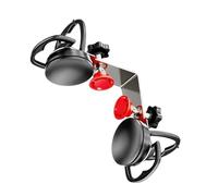 Flooring Suction Cup Tool - Seam Leveling Clamp for Granite Marble Quartz Stone Glass | 90 Degree Adjustable Steel Construction, Double or Four Cup Options, Alignment Joining Repair Accessory