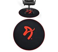 Floormats:Zona Round Floorpad (Black/Red)