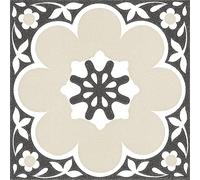 FloorPops Daphne Lot de 10 dalles de sol autocollantes en vinyle noir 30,5 x 30,5 cm