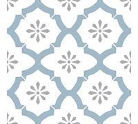 FloorPops FP2943 Alfama Peel & Stick Floor Tiles Dalles de Sol, Multicolore, 12 x 12 inches