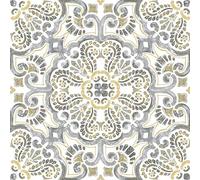 FloorPops FP2947 Antico Carreaux de sol à décoller et à coller, multicolore, 30,5 x 30,5 cm