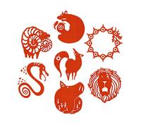 FLOORSOUTH Seven Deadly Sins Cosplay Tatouage Adulte Rouge