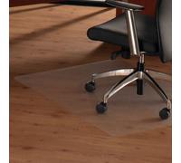 FLOORTEX Tapis de Protection du Sol 116 x 150 cm ULTIMAT II Tapis pour Chaise de Bureau antidérapant pour sols durs, Transparent, 100% Polycarbonate, Protection du Sol