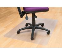 Floortex Tapis de sol rectangulaire 90 x 120 cm pour sols durs - en PVC 100 % recyclable - transparent