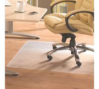 Floortex Valuemat (FC1215017EV) Tapis de Chaise rectangulaire en PVC pour sols durs/Moquette, 120 x 150 cm, Transparent