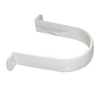 Floplast 68 mm ronde Clip pour tuyau de gouttière - Blanc - Sac de 5