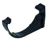 Floplast Lot de 5 supports de gouttière demi-ronds Noir 112 mm