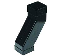 FLOPLAST Tuyau de descente carré réglable 65 mm - Noir
