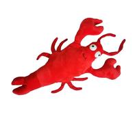 Floppy Lobster 2024 Jouet interactif pour chien rebondissant, mobile, rebondissant, amusant et apaisant, pour chiens de taille moyenne, rouge, 36 cm