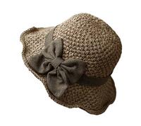 Floppy Straw Beach Hats With Bow - Crushproof Roll Packable Memory Wire Brim, 100 Percent Lock Stitched Zero Glue Trim, Breathable High Flex Raffia Braid, Moisture Wicking Internal Sweatband | For Vac