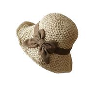 Floppy Straw Beach Hats With Bow - Crushproof Roll Packable Memory Wire Brim, 100 Percent Lock Stitched Zero Glue Trim, Breathable High Flex Raffia Braid, Moisture Wicking Internal Sweatband | For Vac