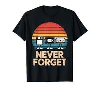 Floppy VHS Cassette Never Forget Retro 80s 90s Nostalgia T-Shirt