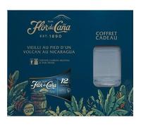 Coffret Rhum Flor de Caña 12 ans avec Verre de Dégustation 40° 70cl - Rhum Premium du Nicaragua - Sans Sucre Ajouté - Cadeau pour Amateur de Spiritueux