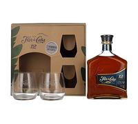 Flor de Caña Centenario 12 Years Old Rum 40% Vol. 0,7l in Giftbox with 2 glasses