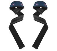 Flor De Mayo Bandes de poignet et sangles de levage Bleu nuit 66 cm pour haltérophilie, culturisme, dynamophilie et soulevé de terre