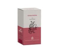 Flor de Tisana Thé Rouge Royal Kiwi et Fraises, 20 Sachets Pyramide par Boîte, Lot de 4 Boîtes, Zéro Plastique