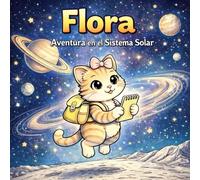 Flora aventura en el sistema solar: Cuentos infantiles educativos sobre el espacio para niños de 2 a 6 años con dibujos para colorear