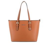 flora & co - Grand Sac à Main Femme - Cabas Fourre-Tout Simili Cuir PU Rigide - Sac Elégant Ville Travail Lycée - Shopper Porté Epaule Bandoulière Grande Capacité A4 - Mode Chic - Camel
