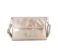 FLORA CO PARIS - Petit Sac Bandoulière Femme Similicuir Irisé - Besace Messenger Porté Épaule A Magnétique - Pochette Lanière Léger Mariage Fête - Chic Tendance - Or