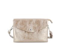 FLORA CO PARIS - Petit Sac Bandoulière Femme Similicuir Irisé - Sacoche Messenger 2 Compartiments A Magnétique - Pochette Besace Léger Mariage Fête - Chic Mode - Or