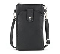 flora & co Petit Sac À Bandoulière Femme Pour Téléphone Ville Fête - Noir