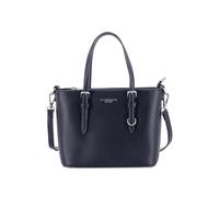 flora & co Petit Sac à Main Bandoulière Femme - Sac Similicuir Safiano Fourre-Tout Ville Taille S - Elégant Tendance - Bleu Marine