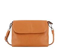 flora & co - Petit Sac Bandoulière Femme PU Cuir Souple - Sacoche A Rabat Style Messenger Porté Epaule - Pochette Besace A Lanière Léger Mariage Fête - Chic Mignonne - Camel