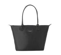 flora & co - Sac À Main Cabas Femme En Nylon Imperméable - Grand Sac Shopping Tote Bag Multifonction - Format A4 - Souple Léger - Noir