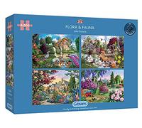 Gibsons Piatnik Flora & Fauna G5025 – 4 x 500 pièces
