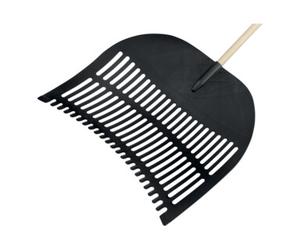 Flora FLORA Pelle à feuilles 70 x 60 mm PP noir, douille 28 mm Quantité:1