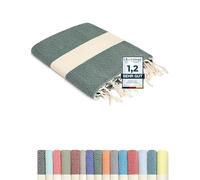 Flora Furora Serviette de Plage XXL 100 x 200 cm - Coton - Fouta Plage | Drap de Plage Grande Taille + Compact | Hammam Sauna, Pique-Nique Tapis de Plage Accessoire, Serviette Plage Femme Homme Ado