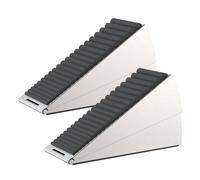 FLORA GUARD 7,6cm Butée Porte Lourde ，en Acier Inox - Butée Robuste à Ressort Réglable pour Sécurité, Fixation Solide Anti-Bruit et Anti-Glissement（2P）