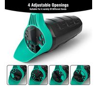 FLORA GUARD Dispenseur de graines de main, répandeur de sel avec réglage par molette, pour engrais et semences, herbe, gazon et fond de neige