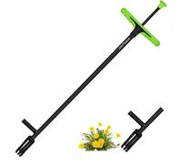 FLORA GUARD Outil de désherbage 1 m - outil de retrait de mauvaises herbes, désherbant debout évitant la flexion, avec plateforme de pied et 4 griffes