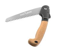 FLORA GUARD Scie pliante，lame de scie trempée SK5 195 mm, scie à branches avec poignée TPR et verrouillage de sécurité, outil de jardinage pour élagage d'arbres ou camping