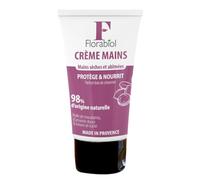 Florabiol | Crème mains sèches et abîmée | Hydrante, Nourrissante, Réparatrice | 98% d'origine naturelle | Beurre de Karité | Huiles d'Amande douce et de Macadamia | 50 ml | Fabriqué en Provence
